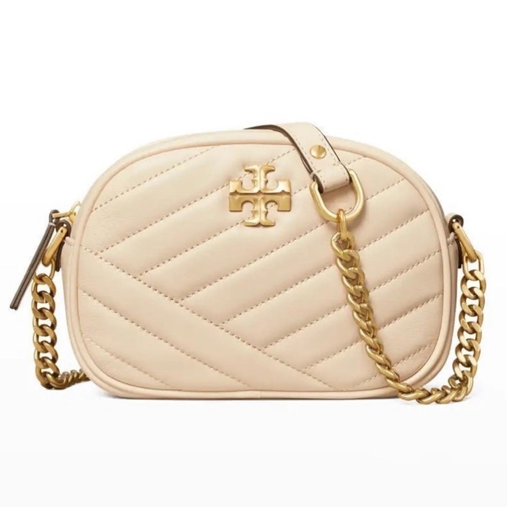 🌟Tory Burch Kira Small Chevron Quilted Camera Crossbody Bag